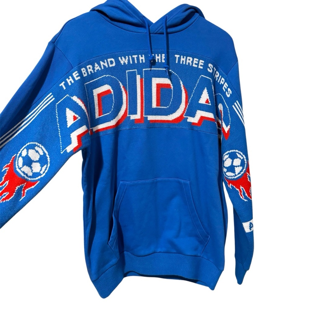 Adidas Blue Graphic Hoodie